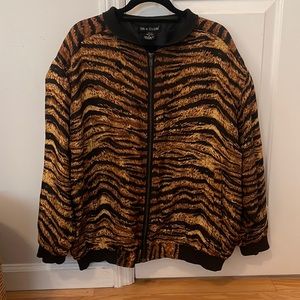 Silk Club Tiger Print Jacket Size S